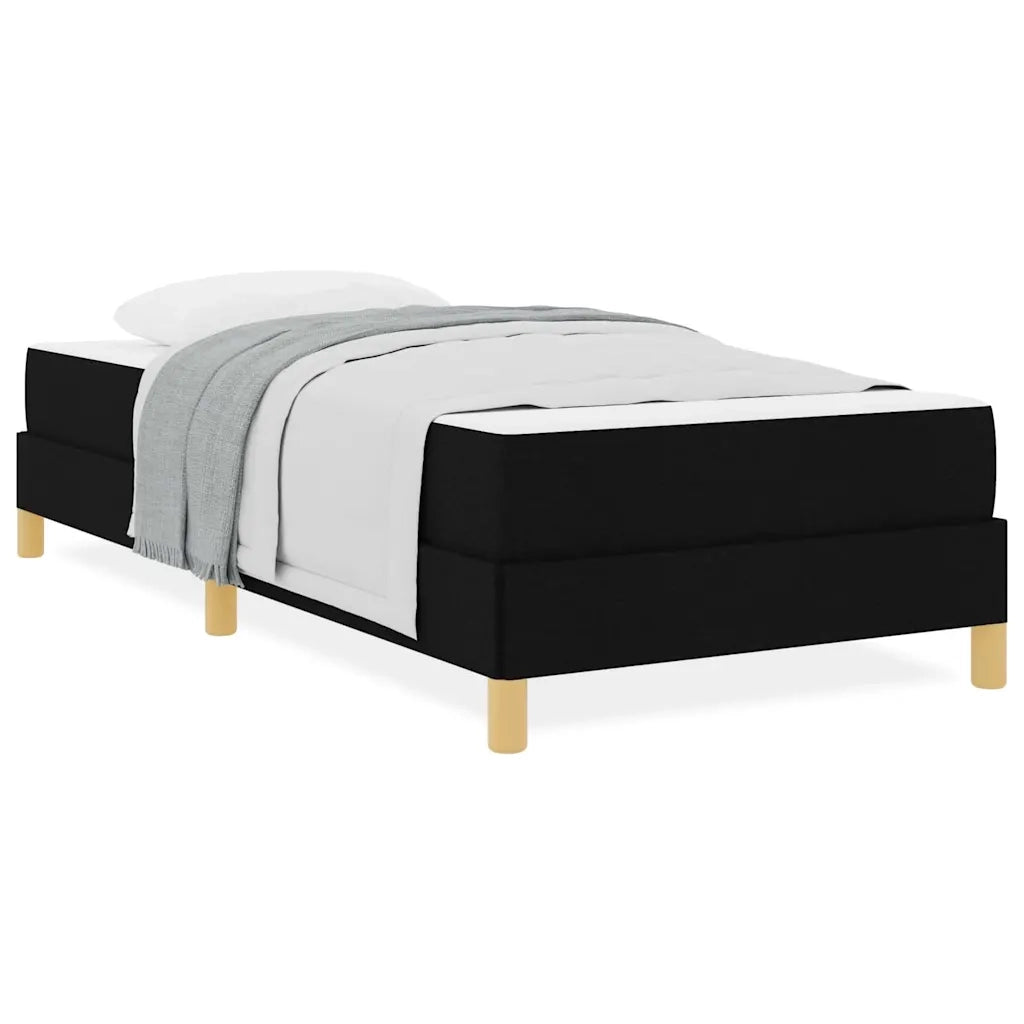 vidaXL Letto a molle Nero e Marrone 90 x 200 cm