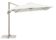 Ombrellone da Giardino Decentrato in Alluminio 3X3m con Maniglione Vorghini Handle Ecrù