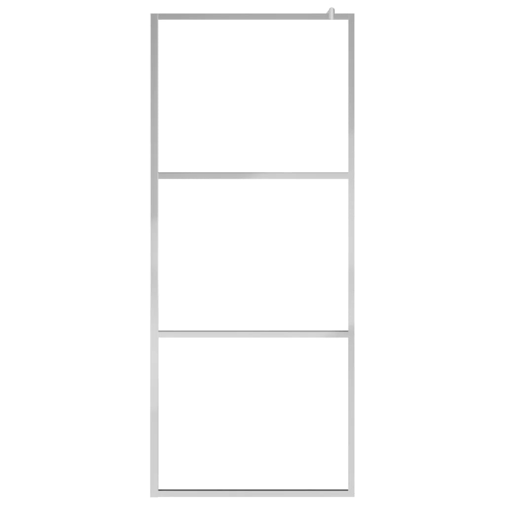 Box doccia walk-in box doccia parete divisoria per doccia bagno interni casa vetro ESG 90x195 cm 5 mm satinato 02_0002123