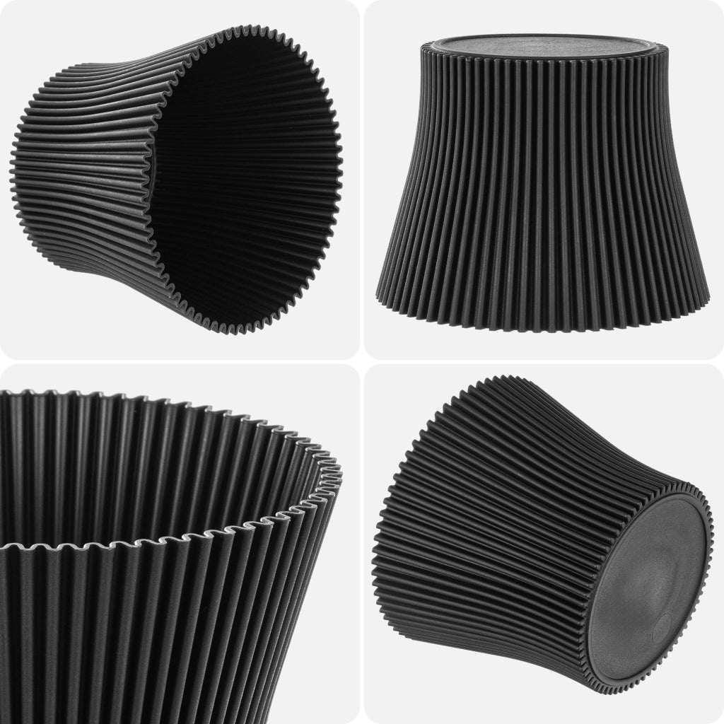 Vaso da fiori KADAX 15 cm, copertura per piante, vaso da fiori in plastica nera