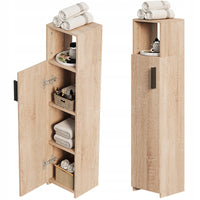 MOBILE DA BAGNO A COLONNA STRETTO MARRONE CHIARO – MODERNO 101 CM