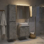 Set di Armadi da Bagno 5 pcs Grigio Cemento 50 x 14,5 x 70 cm 3407314
