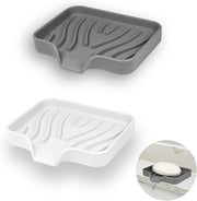 Sacchetti di Sapone in Silicone con Fessura - Per Bagno e Cucina - 2 Pezzi - Bianco e Grigio