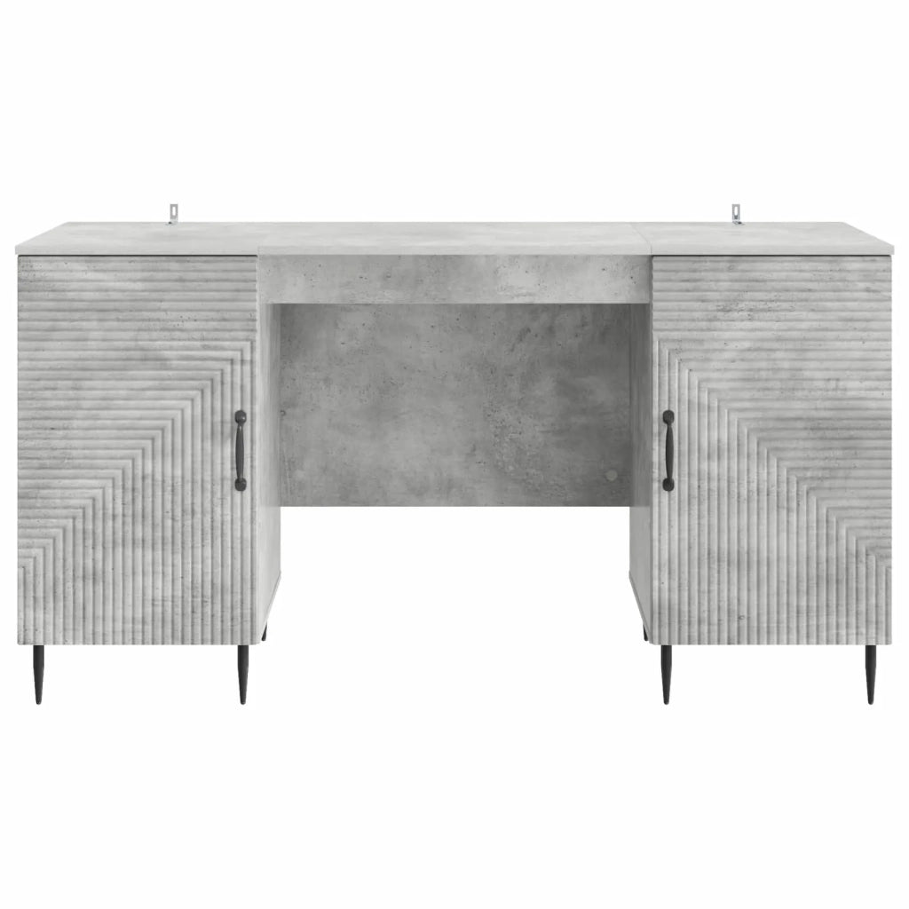 Scrivania con lo scaffale Grigio Cemento 142,5 x 50 x 75 cm 3414606