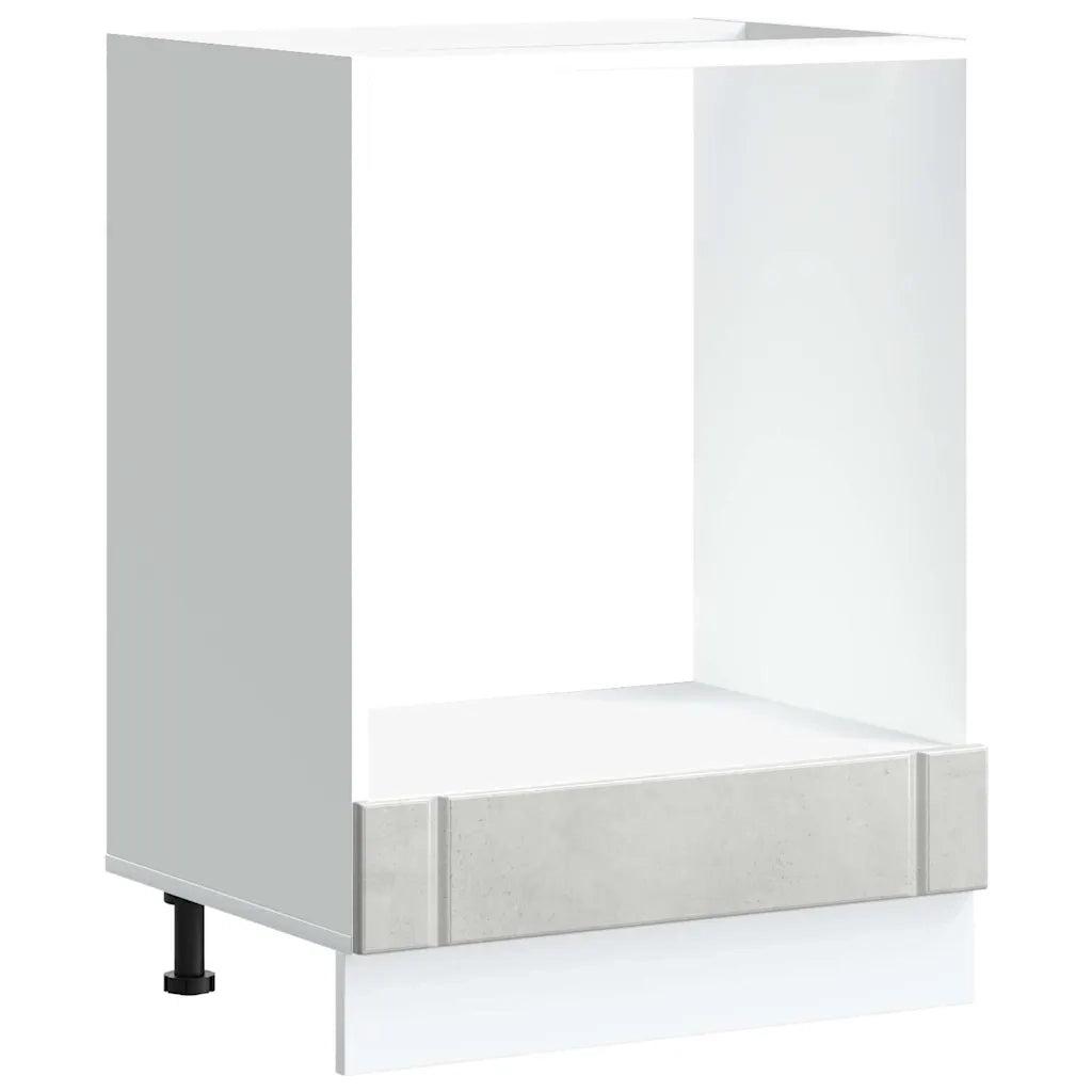 Armadio Forno Lucca Grigio Cemento in Legno Multistrato 853761