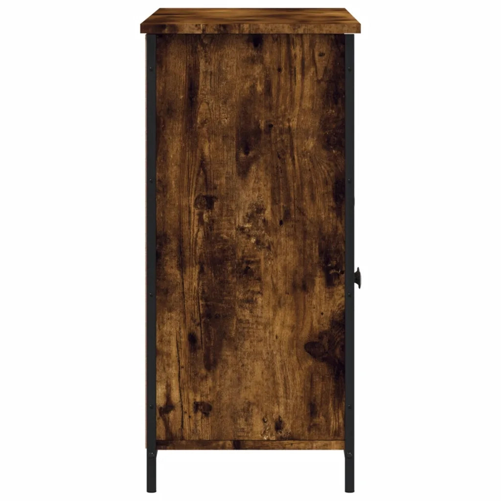 Credenza-Buffet-Armadio da cucina Rovere Fumo 100x35x75 cm in Legno Multistrato