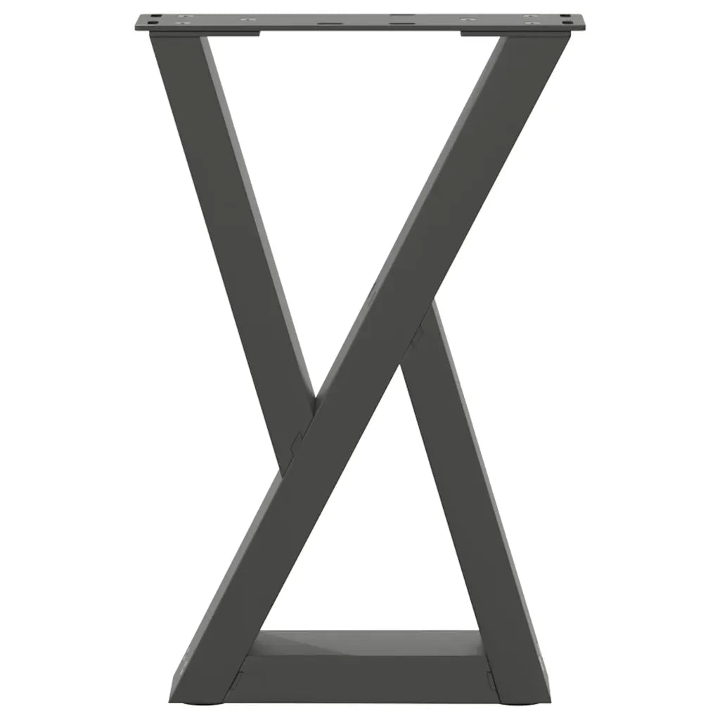 Gambe per Tavolino da Caffè 2 pz Antracite 28x(42-43,3) cm Acciaio 4012698