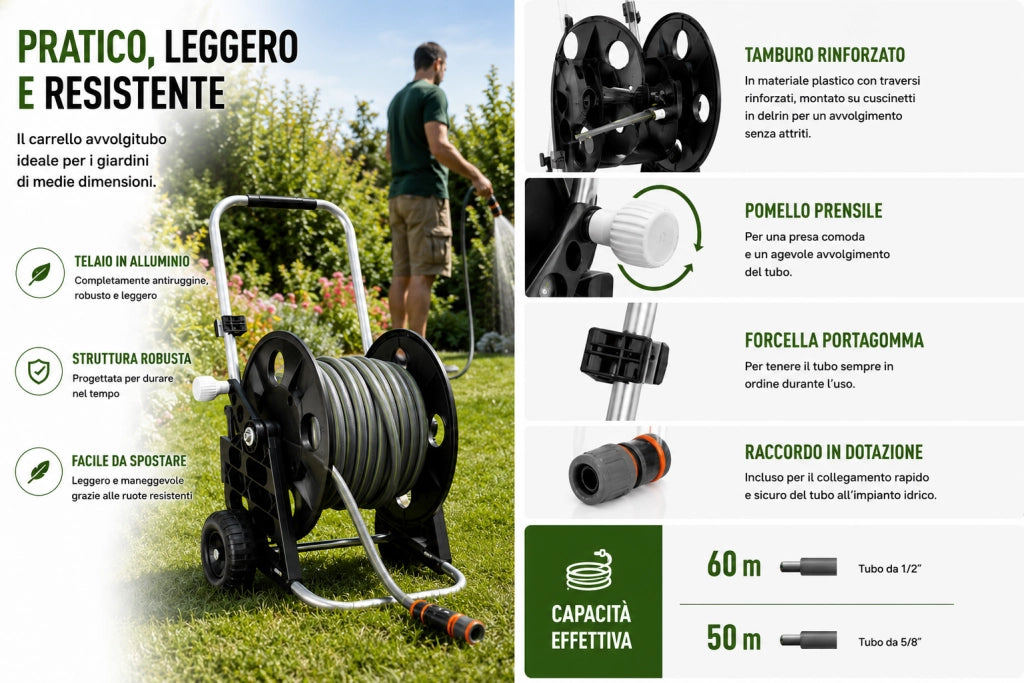 CARRELLO AVVOLGITUBO GENIUS 60  8862