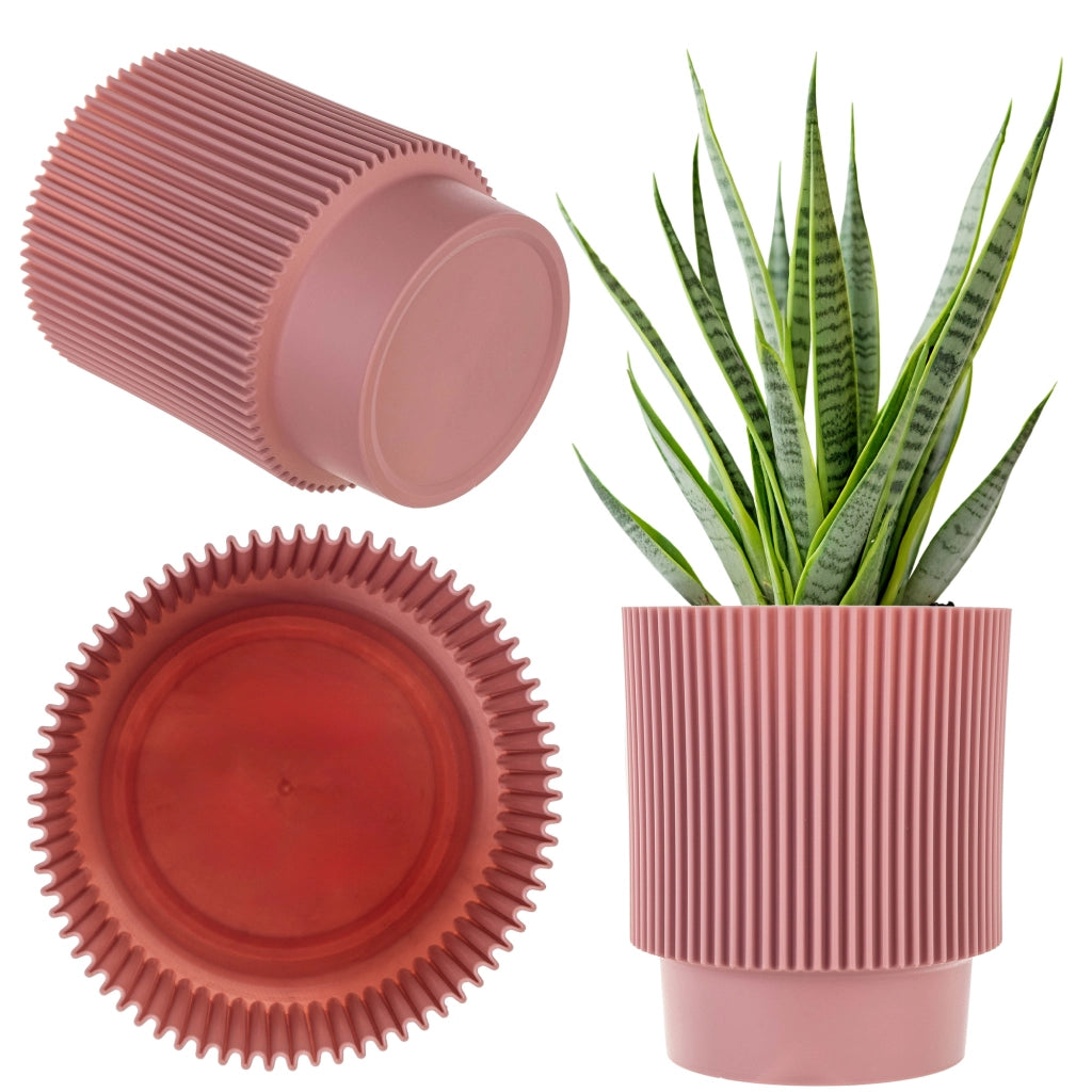 Vaso da fiori KADAX 13 cm, copripianta, vaso da fiori in plastica rosa