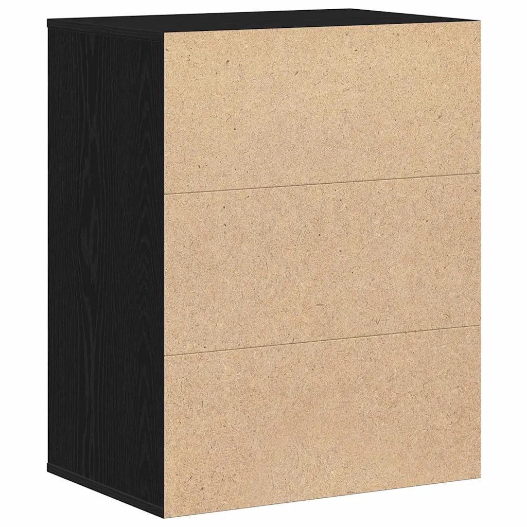 Mobile con Cassetti Nero 60 x 41 x 76 cm Legno multistrato 868922