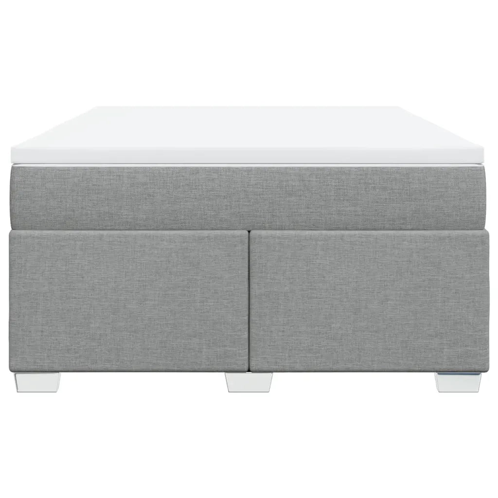 Giroletto a Molle con Materasso Grigio Chiaro 140x190cm Tessuto 3285130