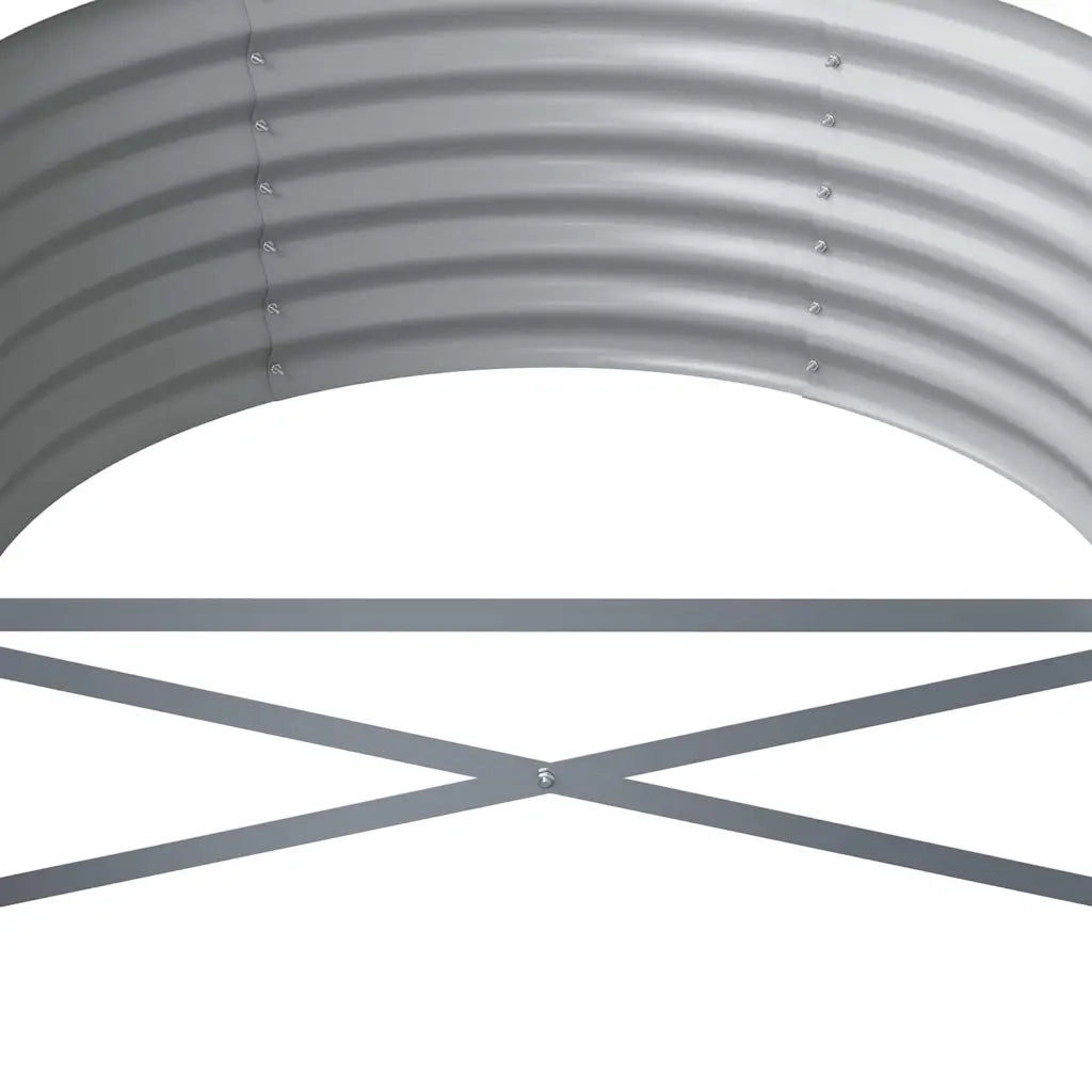 Letto da Giardino in Acciaio Zincato 224x80x36 cm Antracite 318921