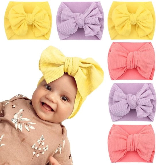 Cintura per capelli per bambini 6 pezzi - Cinture per capelli per bambini - Cinture per capelli per ragazze - Cinture per capelli tulipani morbide - Cinture per capelli - Materiale di alta qualità - Cintura per capelli per bambini