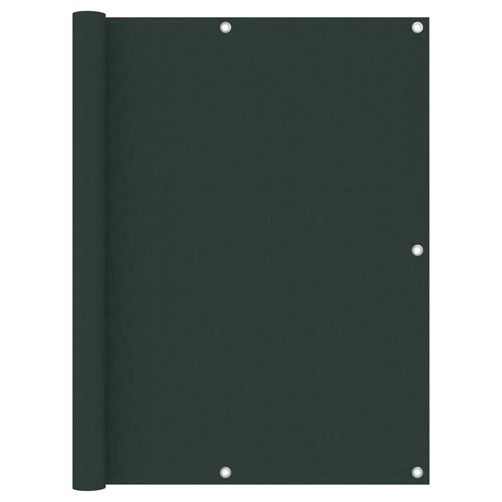 Schermo per balcone schermo per la privacy verde scuro 120 x 300 cm tessuto Oxford 02_0010431