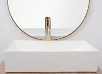 Lavabo Da Appoggio Rea Inga White