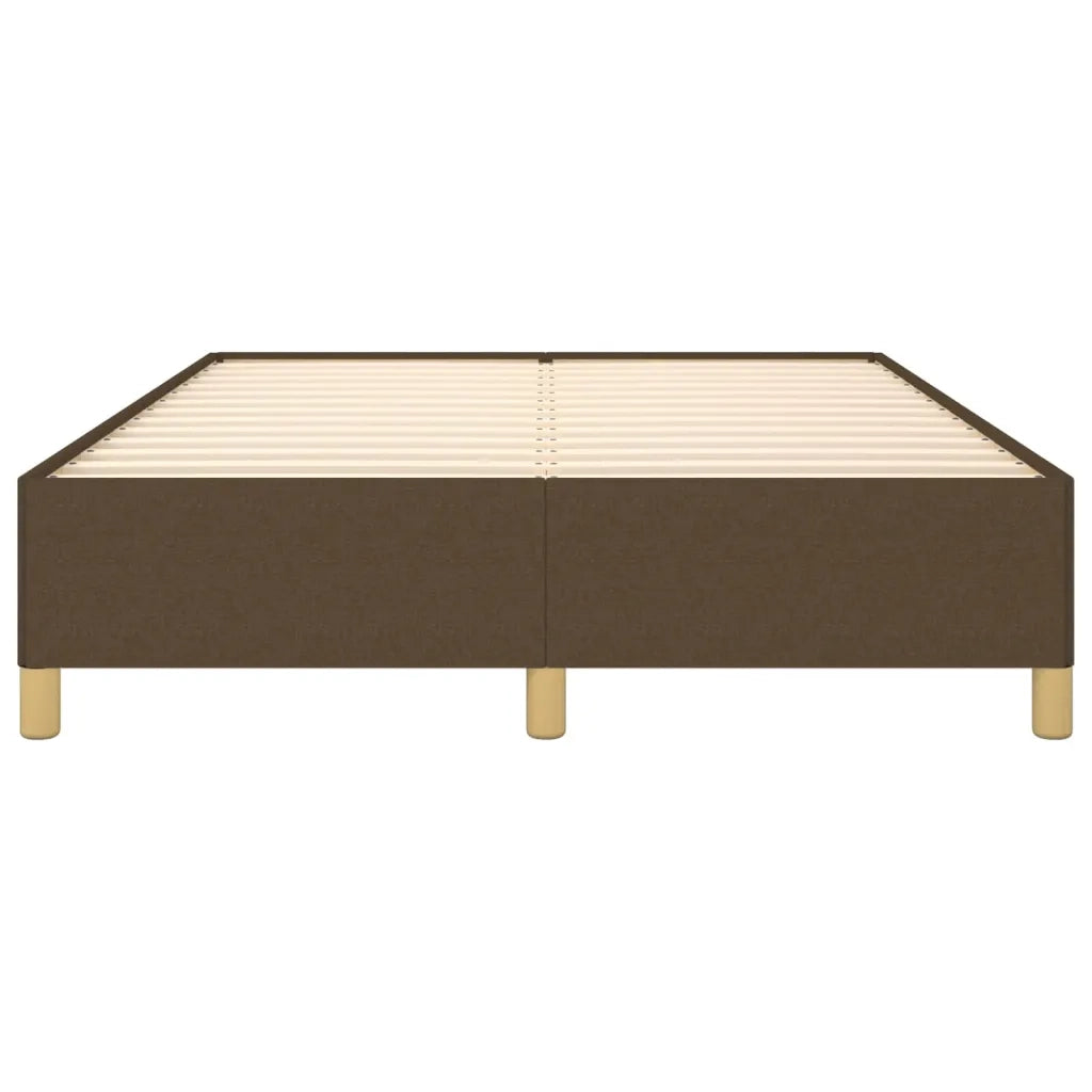 Giroletto senza Materasso Marrone Scuro 140x190 cm Tessuto 347160