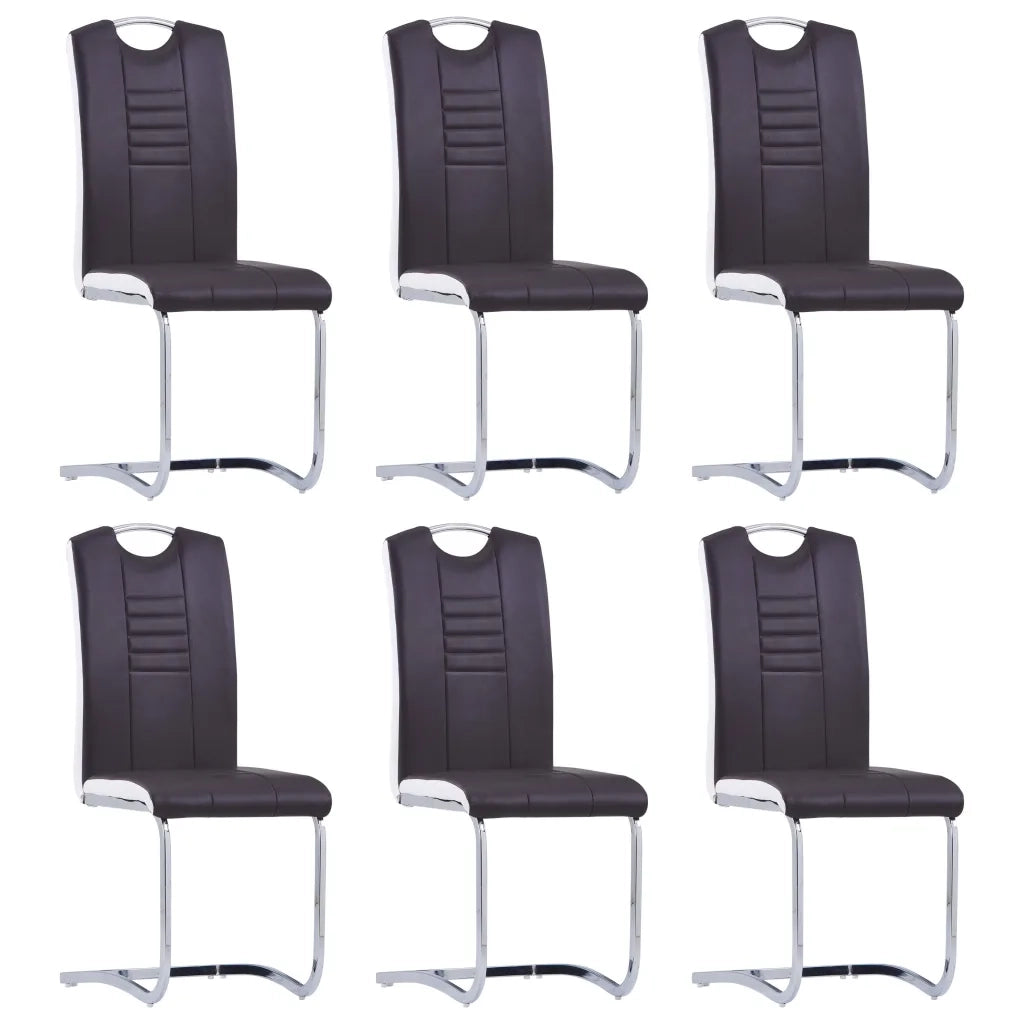 Set Sala da Pranzo 11 pz in Similpelle Marrone 3053167