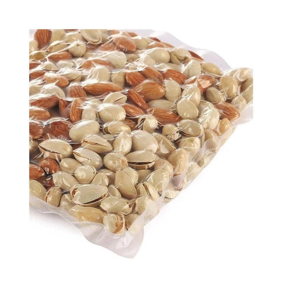 Trade Shop - Set Sacchetti Zip Sottovuoto Con Pompa A Mano 2 Clip Chiudi Buste Sigilla Chiudi -