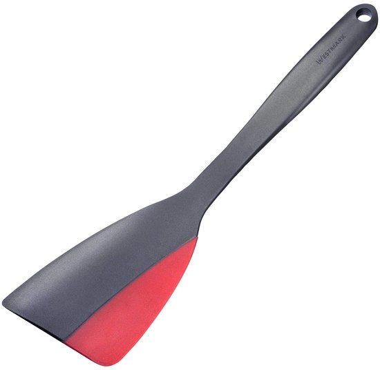 Spatola Flessibile - Resistente al Calore - 1 pezzo - Nero/Rosso - Plastica/Silicati - 31 x 8,6 x 1 cm