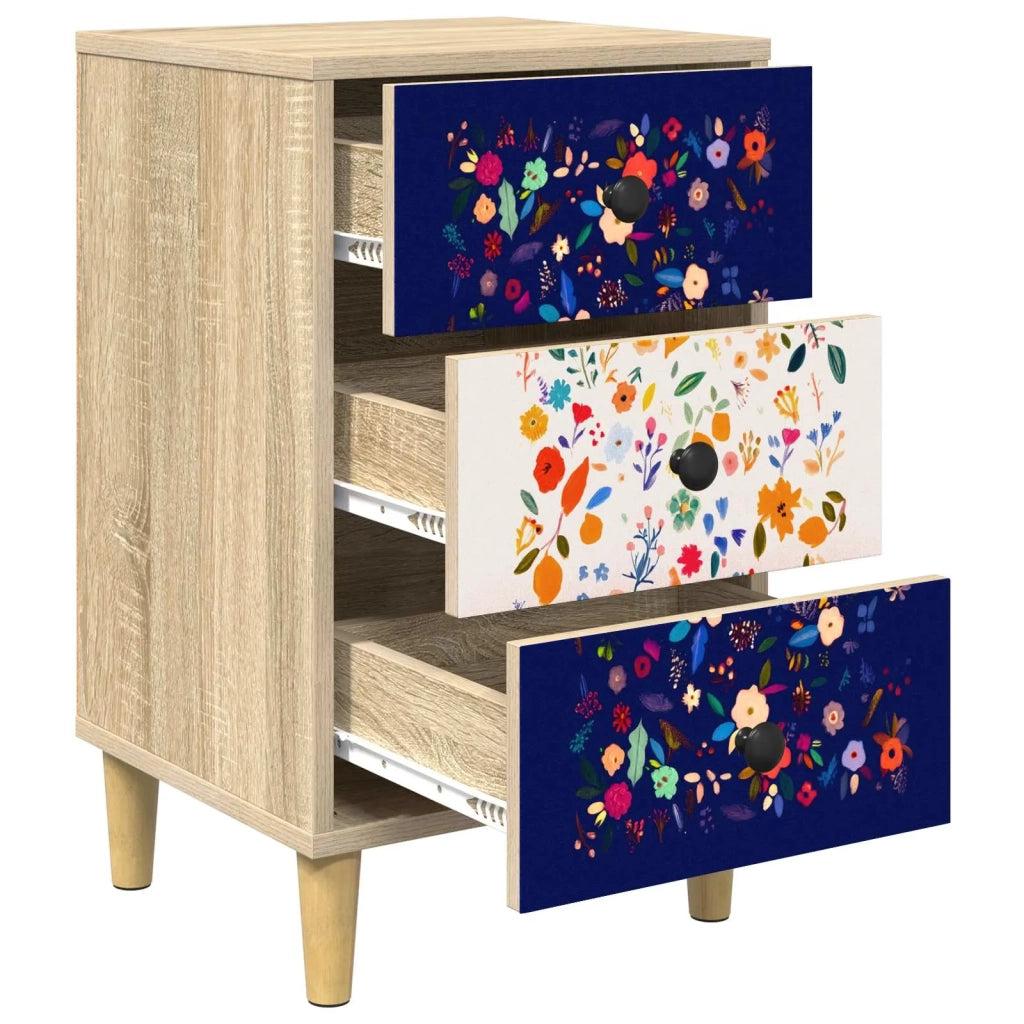 Armadio da Notte MAINZ 2 pz Rovere Sonoma 36 x 33 x 60 cm 8007300