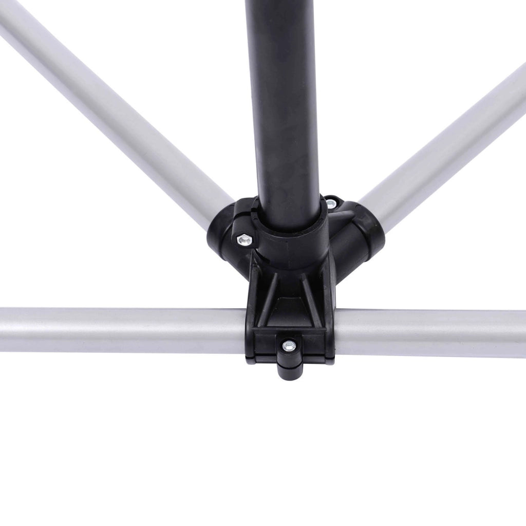 Cavalletto per Bicicletta Aggiustabile Girevole ¨C zephmum ¨C Nero 100x66x180 cm