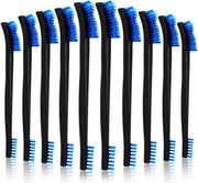 Set di spazzole a doppia faccia per dettagli - Set di spazzole per pulizia di piccoli oggetti - Blu - Mini spazzole per pulizia - Per lavandino e bagno