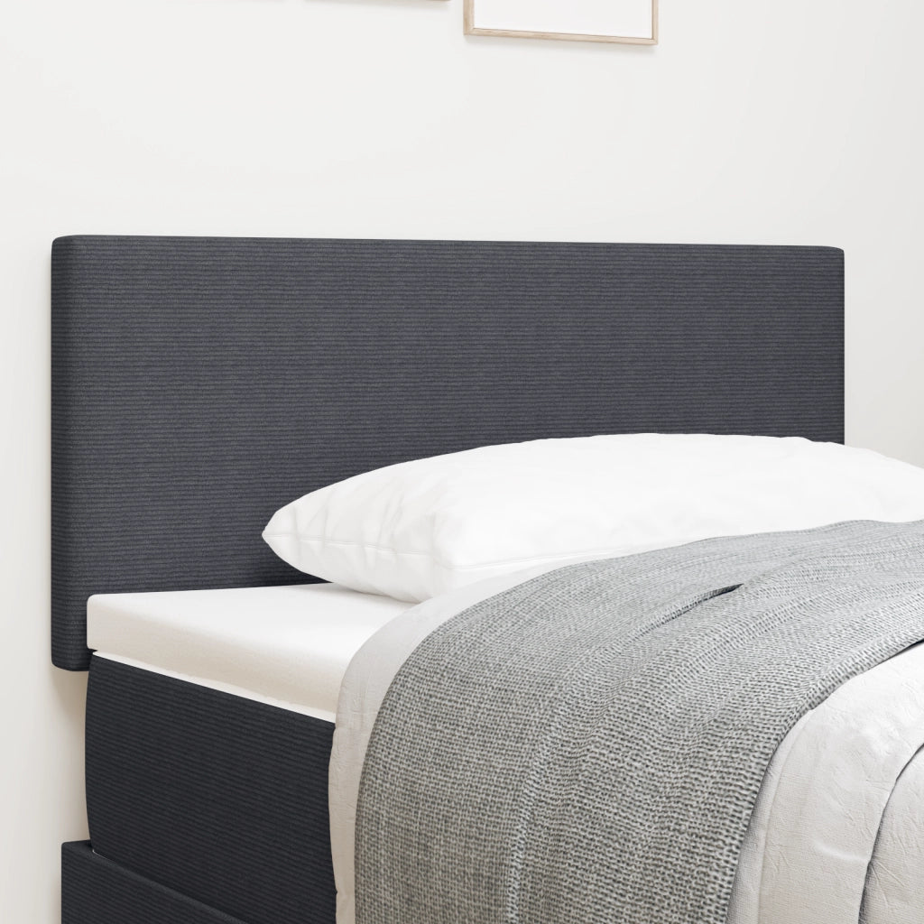 Testata LED Design Piatto Grigio Scuro 80 cm in Velluto