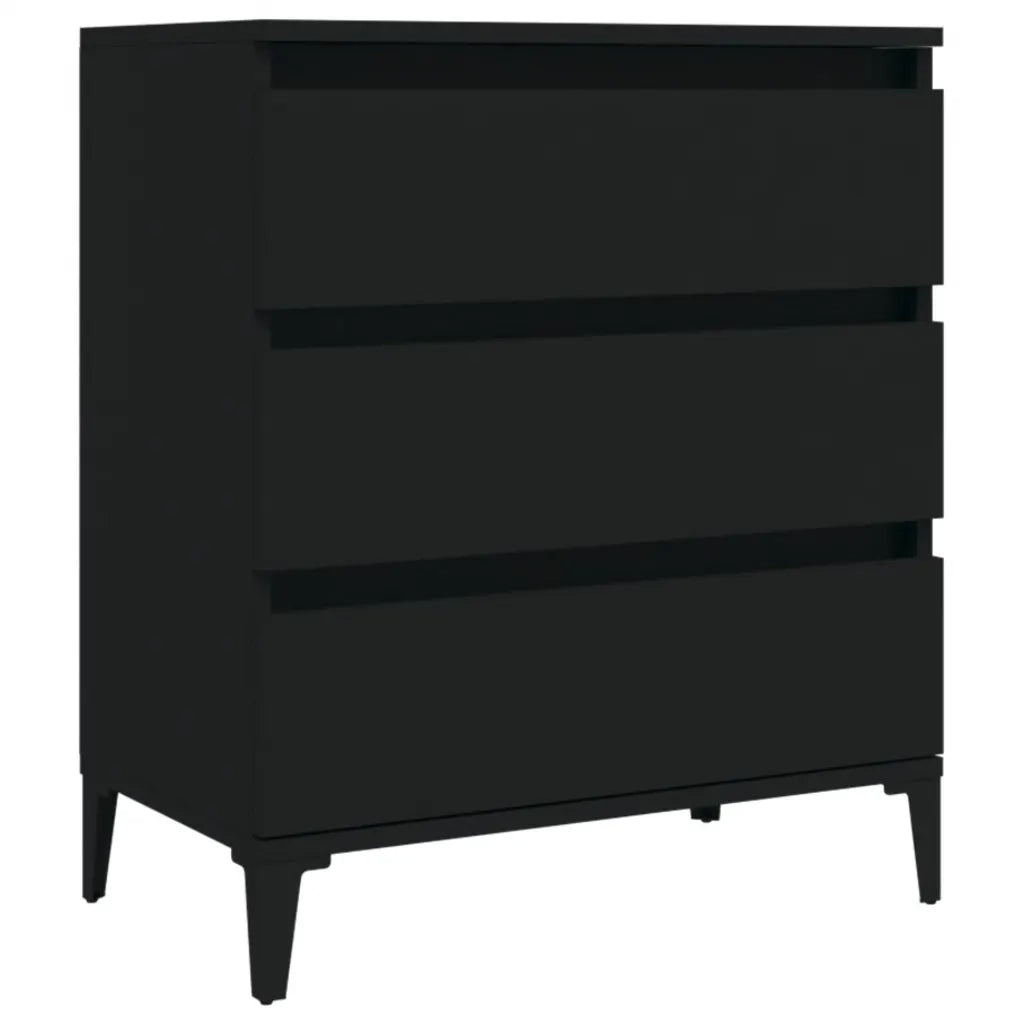 Credenza | Madia | Buffet da pranzo | Armadio da pranzo Nero 60x35x70 cm in Legno Multistrato