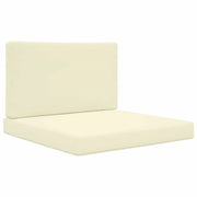 Cuscino per divano da esterno 2 pz | Cuscini per sedie Crema Poliestere