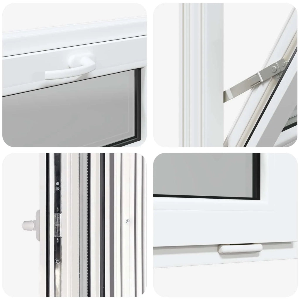 Finestra per Soffitta RISOR 60 x 40 cm PVC e Vetro Bianco CFW5050093