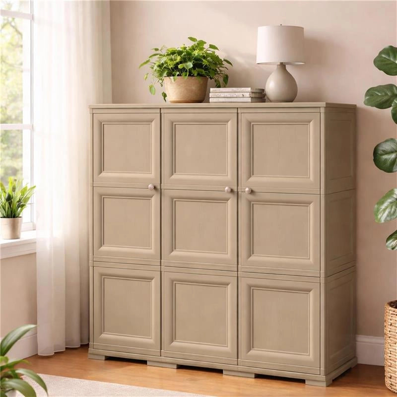 ARMADIO 3 ANTE TALPA 118X43X125 CM CON PUNTALI – MOBILE ALTO ORGANIZZAZIONE CASA PER ZONA GIORNO E INGRESSO