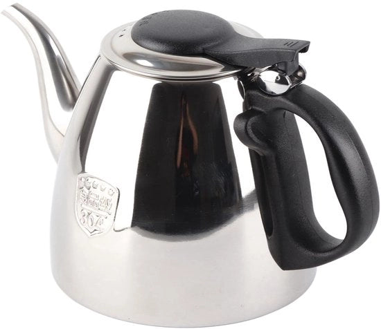Pentola a Doppia Parete con Filtro - Materiale Inox - Capacità 1,2L - Maniglia Termoresistente