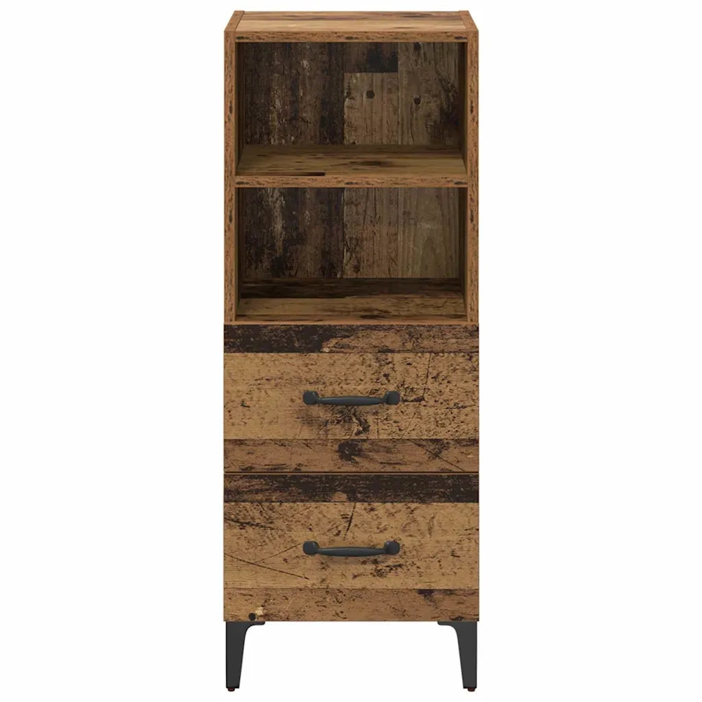 Credenza-Buffet-Armadio da cucina Legno vecchio 34 x 34.5 x 90 cm Legno multistrato 833072