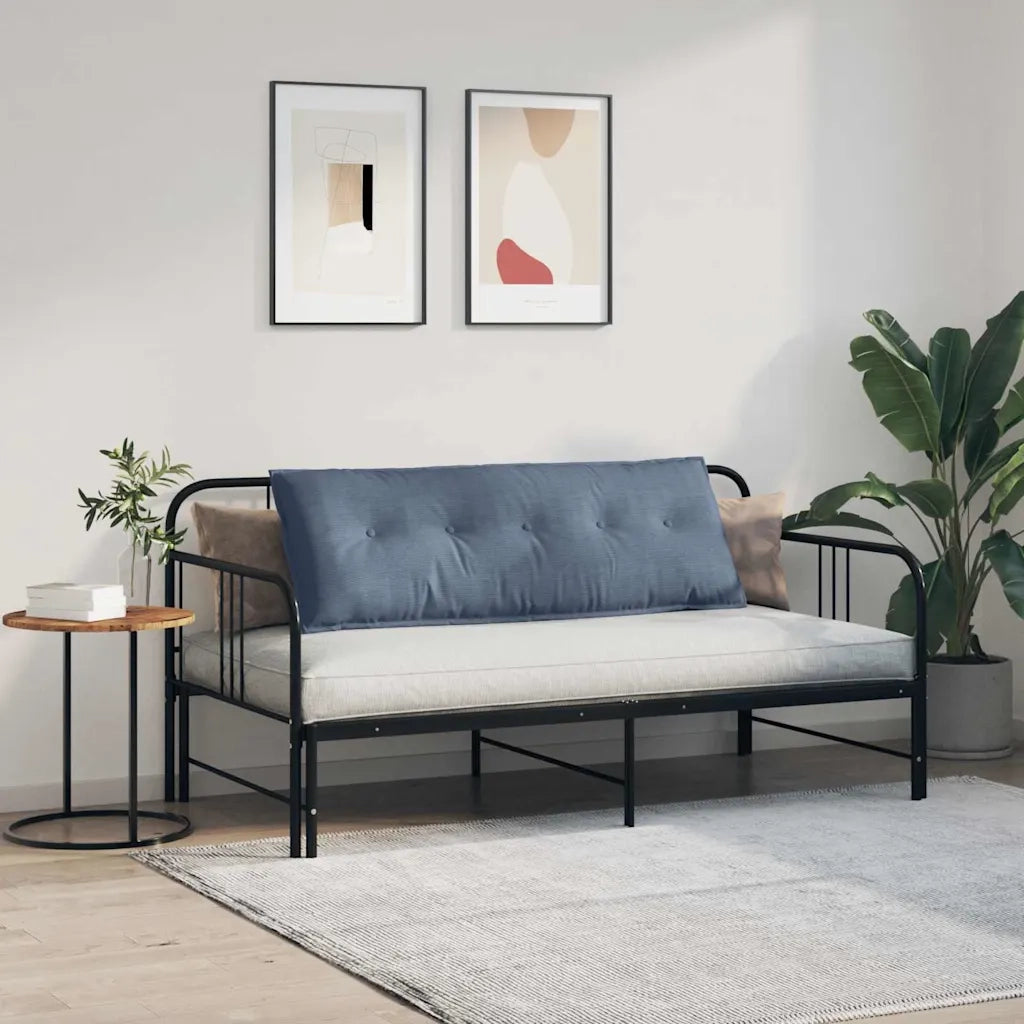 Cuscino per Schiena Blu 140 x 50 cm Tessuto in Cords