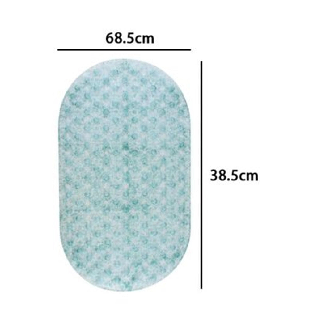 Trade Shop - Tappeto Antiscivolo Tappetino Per Vasca Bagno Doccia 38.5x68.5cm Ovale Colorato 87559 -