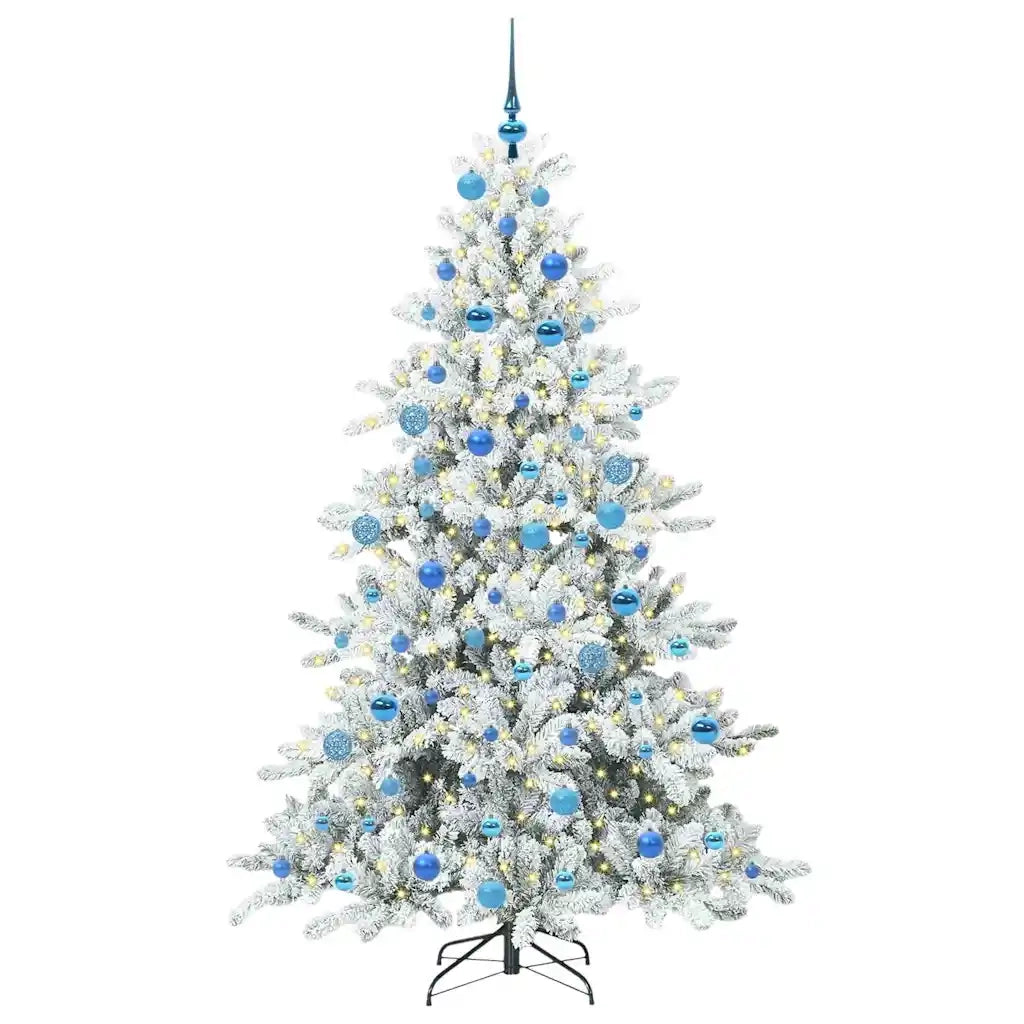 Albero di Natale Artificiale con Rami Pieghevoli Bianco 180 cm 3397725