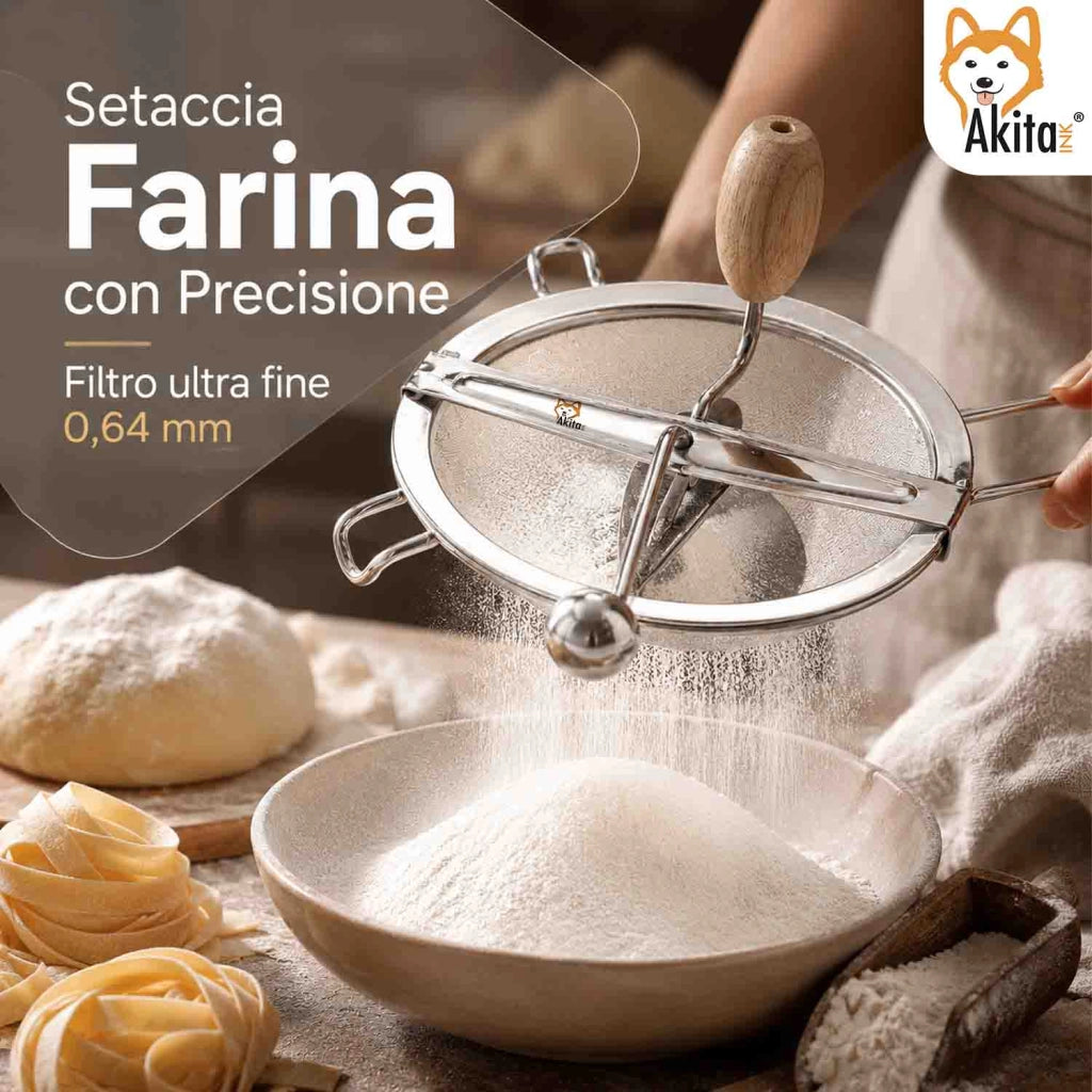 Akitaink Passacolino 20 cm Retina Fine per Marmellate e Farina