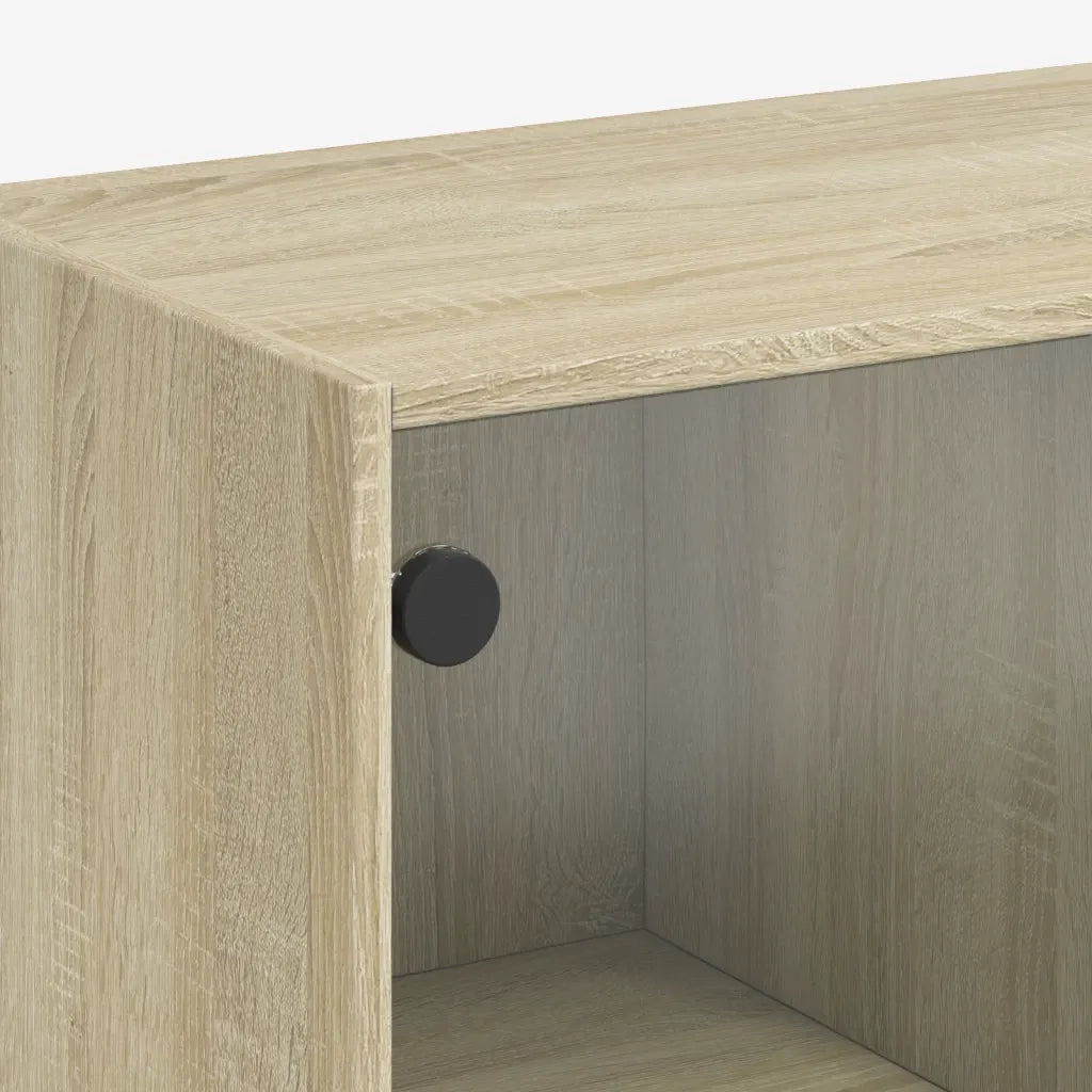vidaXL Libreria Ante Rovere Sonoma 136x37x142 cm in Legno Multistrato