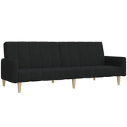 Divano letto | Sof¨¤ letto | Letto singolo a 2 Posti Nero in Tessuto