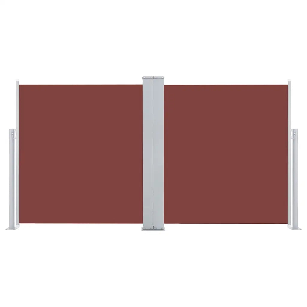 Tenda da Sole Laterale Retrattile-Tenda parasole per balcone per giardino Marrone 100x600 cm 143718