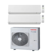 Condizionatore Dual Split Toshiba Shorai Edge White 10+10 (9+9) con RAS-4M27U2AVG-E Wi-Fi Integrato Bianco