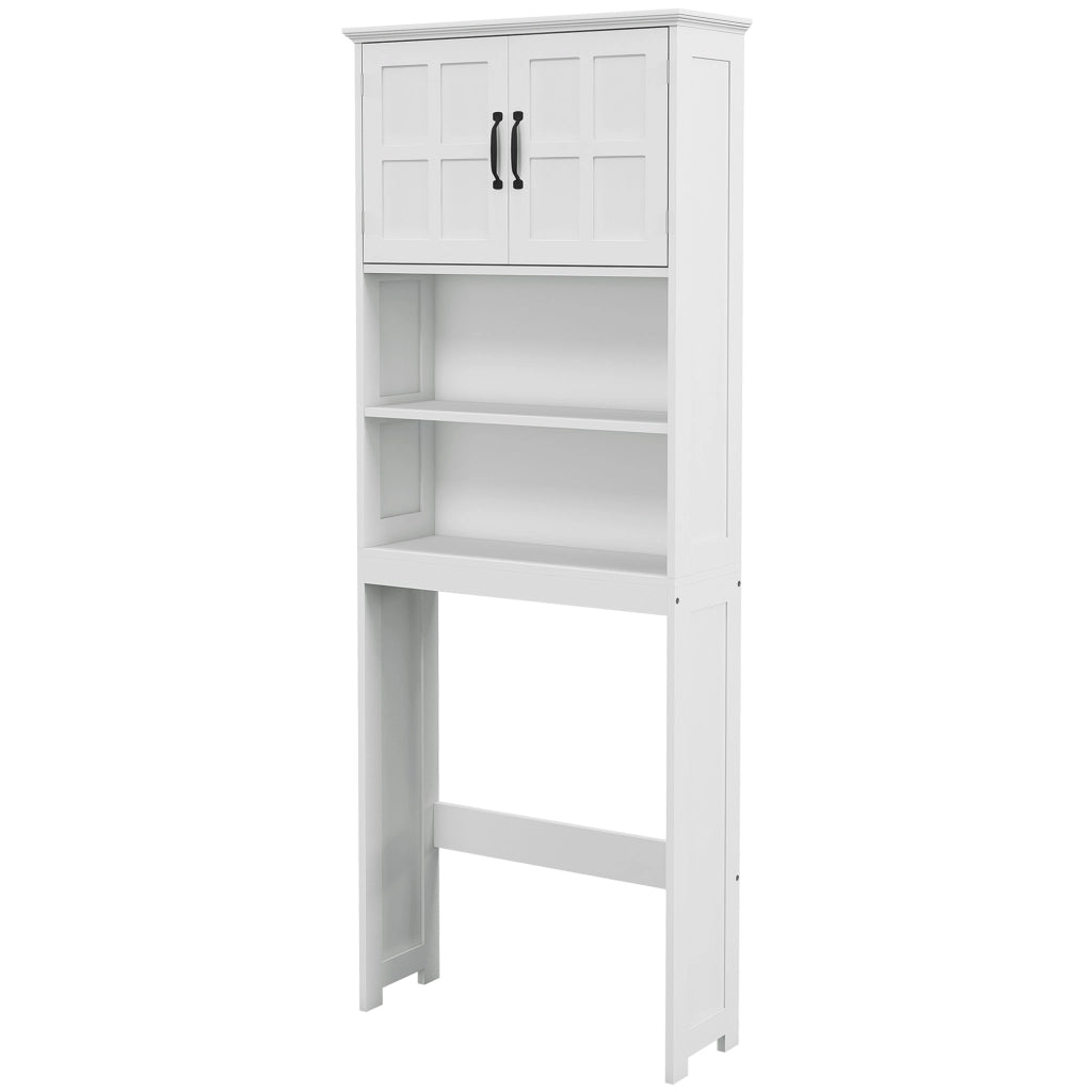 Mobile Bagno Sospeso con Ante e Ripiani ¨C Zephmum ¨C 66x23x178 Bianco