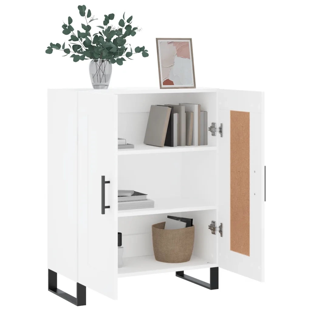 Credenza Bianca 69,5x34x90 cm in Legno Multistrato 830220