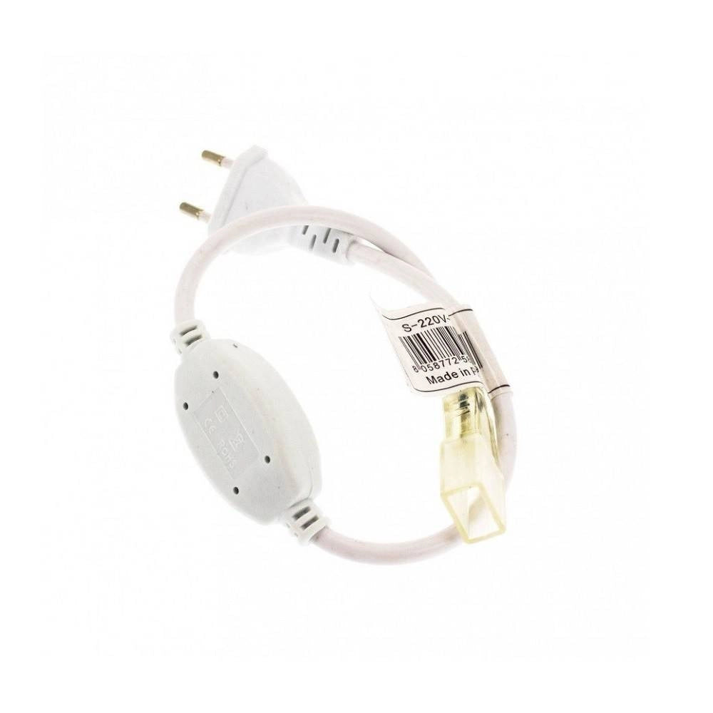 Trade Shop - Spina Per Strisce Led Da 10 Mm 220v Presa Di Accensione Strip Led S-220v-10 -