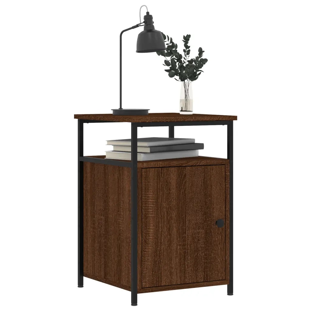 Comodini Rovere Marrone 2 pz 40x42x60 cm Legno Multistrato 826042