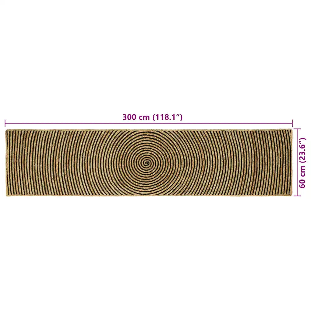 Tappeti per area Nero 60 x 300 cm Juta 42010733