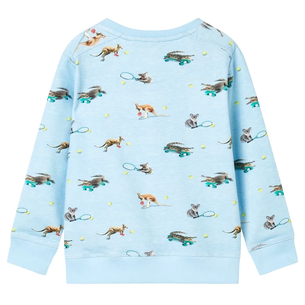 Felpa da Bambino Azzurro MÃ©lange 128