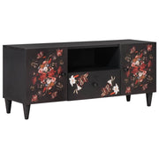 Mobiletto moderno con 2 ante 105 x 33,5 x 46 cm in legno massello di mango multicolore 02_0057856
