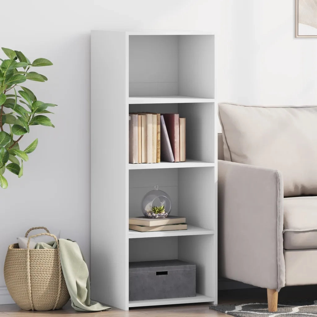 vidaXL Credenza Bianca 45x41x124cm in Legno Multistrato