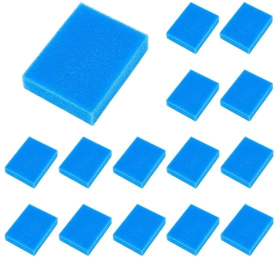 Set di filtri a sostituzione per aspirapolvere da 20 - 7,1 x 5,3 cm - Filtro a sostituzione per aspirapolvere - Spongia rettangolare - Migliorata circolazione d'aria - Adattamento perfetto - Filtro per aspirapolvere